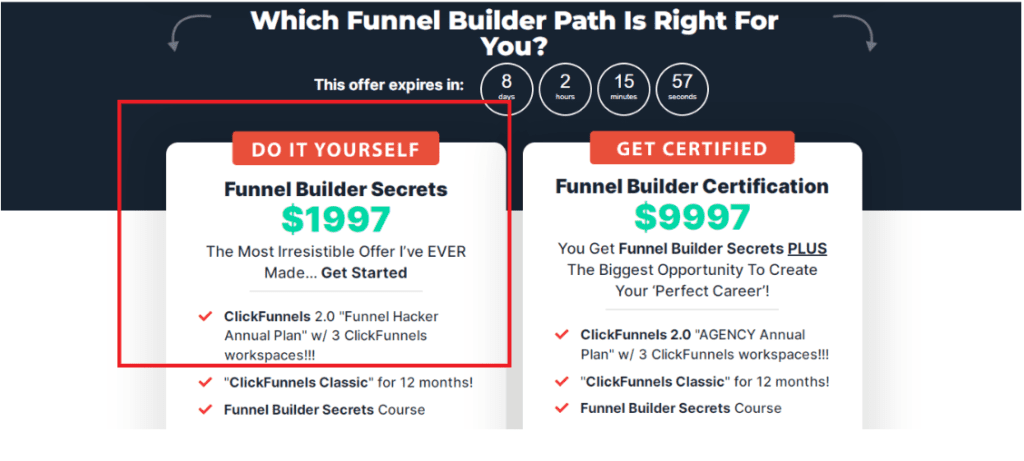 Limited Time Offer With ClickFunnels Course